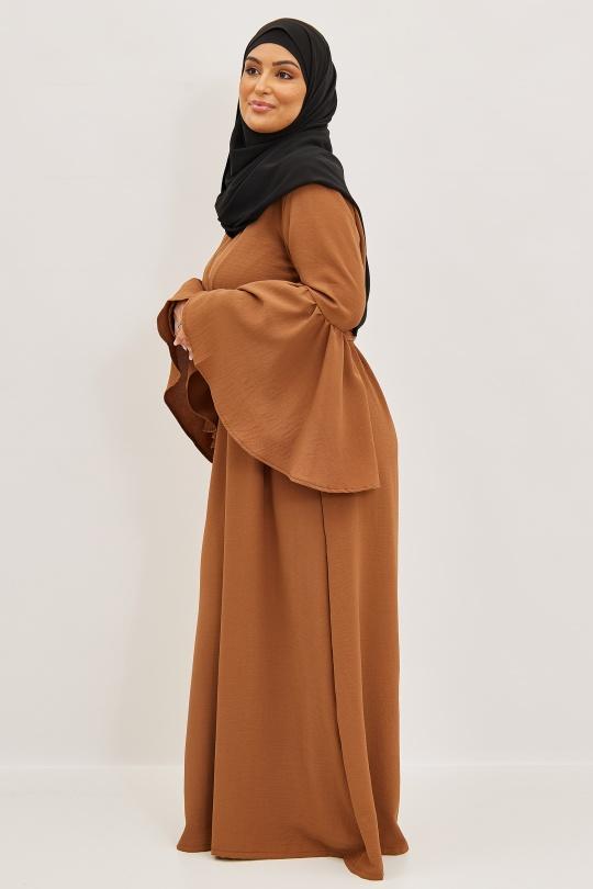 Abaya Femme Noir SILVER FASHION 2104 Efashion Paris