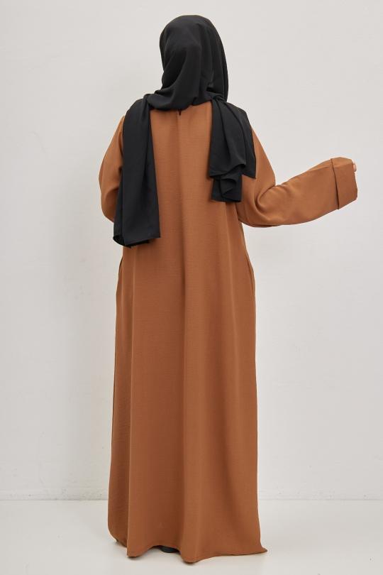 Abaya Femme Ivoire SILVER FASHION 1863B Efashion Paris
