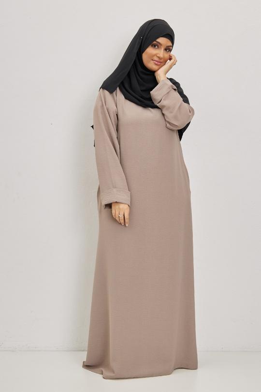 Abaya Femme Ivoire SILVER FASHION 1863B Efashion Paris