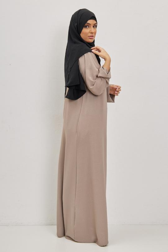 Abaya Femme Ivoire SILVER FASHION 1863B Efashion Paris