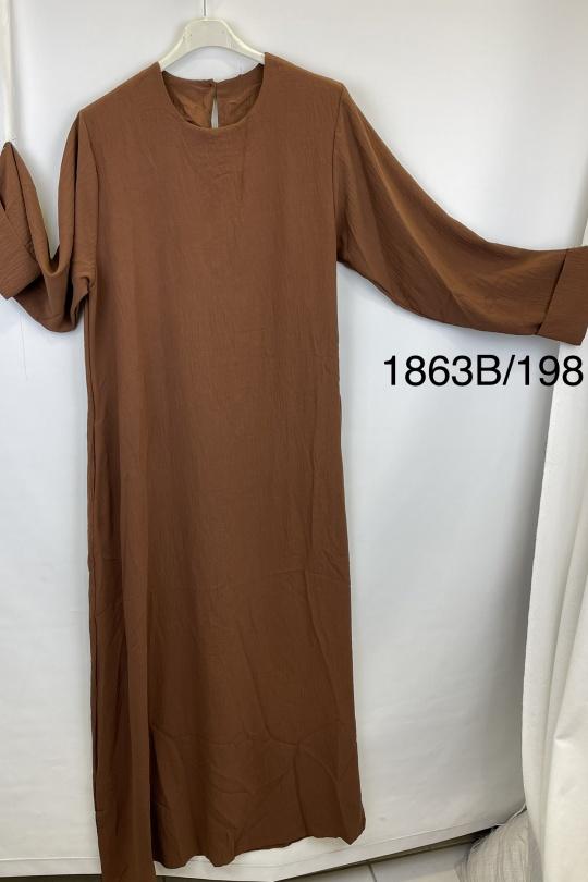 Abaya Femme Ivoire SILVER FASHION 1863B Efashion Paris