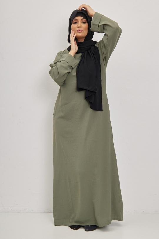 Abaya Femme Ivoire SILVER FASHION 1863B Efashion Paris