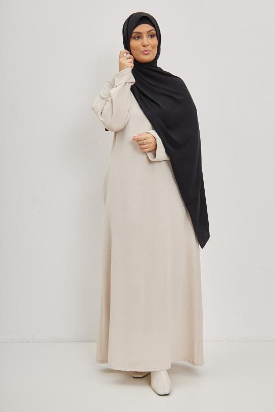 Abaya Femme Ivoire SILVER FASHION 1863B Efashion Paris