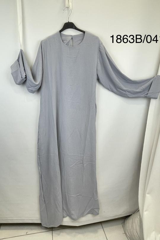Abaya Femme Ivoire SILVER FASHION 1863B Efashion Paris