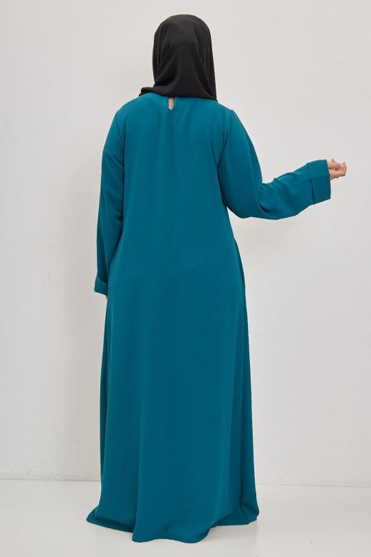 Abaya Femme Ivoire SILVER FASHION 1863B Efashion Paris