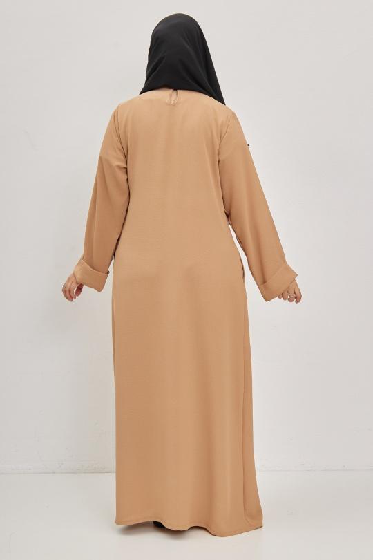Abaya Femme Ivoire SILVER FASHION 1863B Efashion Paris