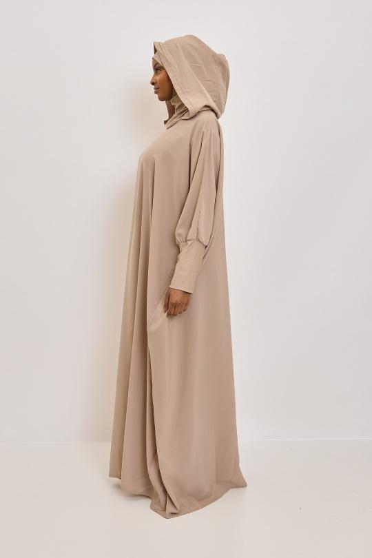 Abaya Femme Beige SILVER FASHION 011R Efashion Paris