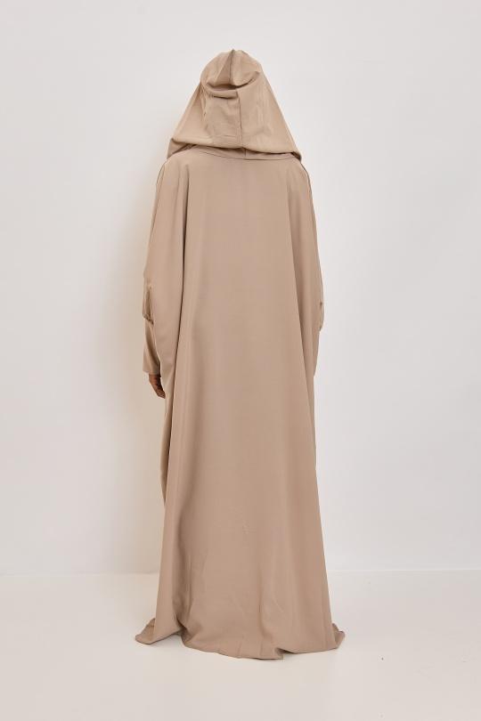 Abaya Femme Beige SILVER FASHION 011R Efashion Paris