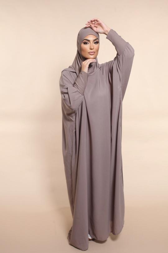 Abaya Femme Beige SILVER FASHION 011R Efashion Paris
