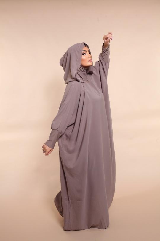 Abaya Femme Beige SILVER FASHION 011R Efashion Paris