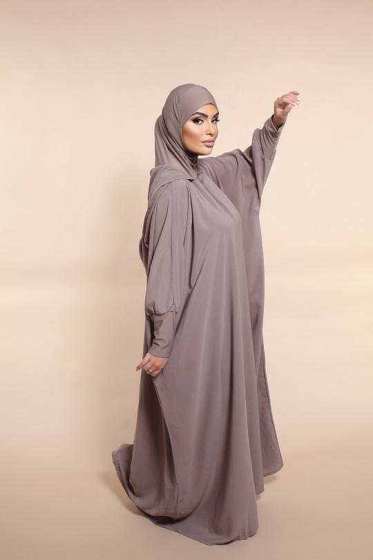 Abaya Femme Beige SILVER FASHION 011R Efashion Paris