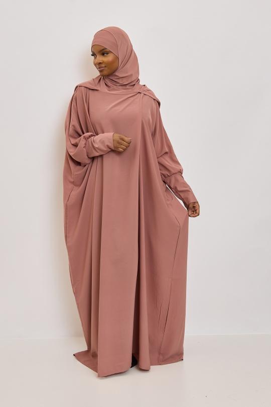 Abaya Femme Beige SILVER FASHION 011R Efashion Paris