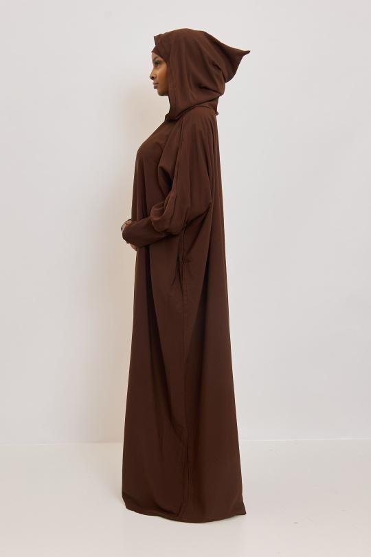 Abaya Femme Beige SILVER FASHION 011R Efashion Paris