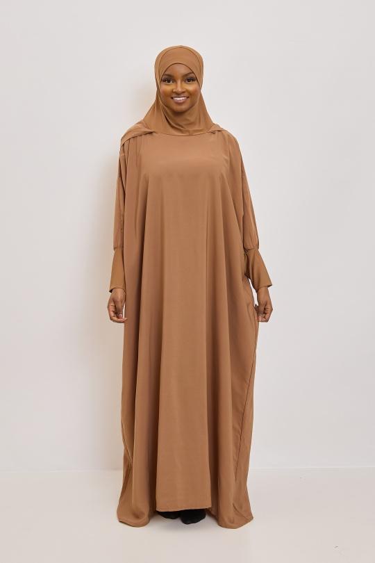 Abaya Femme Beige SILVER FASHION 011R Efashion Paris