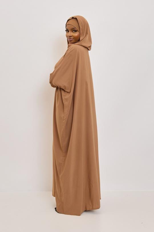 Abaya Femme Beige SILVER FASHION 011R Efashion Paris