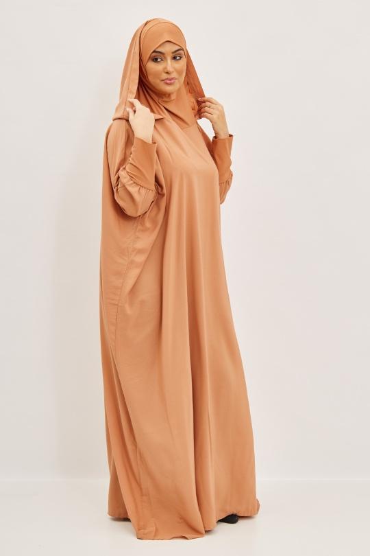 Abaya Femme Beige SILVER FASHION 011R Efashion Paris