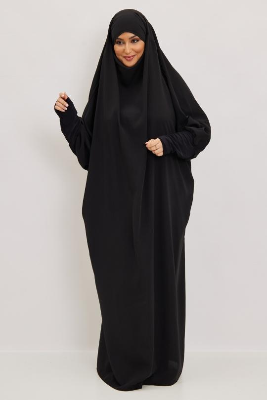 Abaya Femme Gris clair SILVER FASHION 7067 Efashion Paris