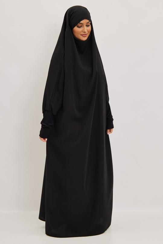 Abaya Femme Gris clair SILVER FASHION 7067 Efashion Paris