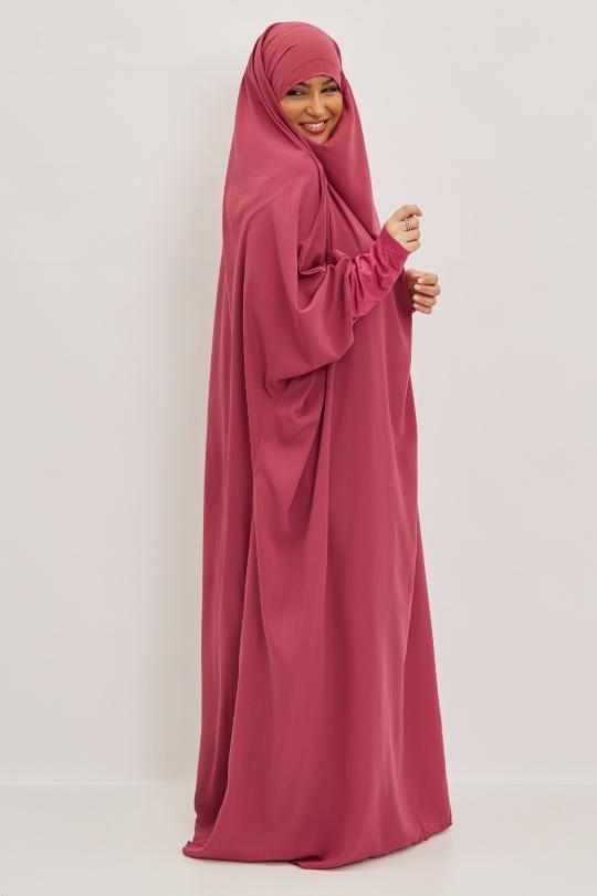 Abaya Femme Gris clair SILVER FASHION 7067 Efashion Paris