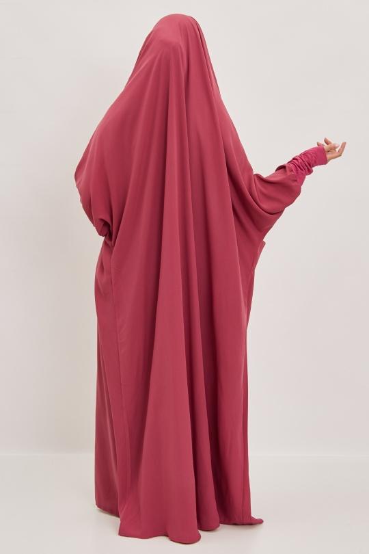 Abaya Femme Gris clair SILVER FASHION 7067 Efashion Paris
