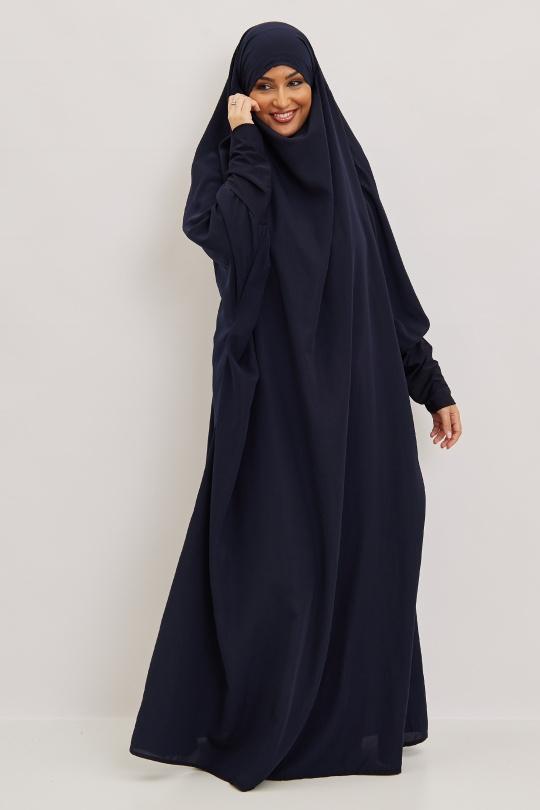 Abaya Femme Gris clair SILVER FASHION 7067 Efashion Paris