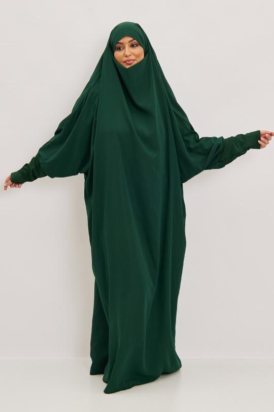 Abaya Femme Gris clair SILVER FASHION 7067 Efashion Paris