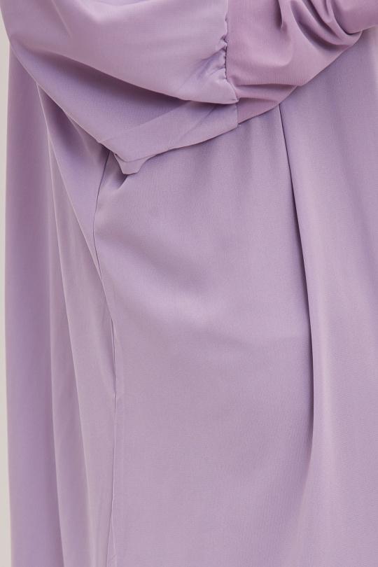 Abaya Femme Gris clair SILVER FASHION 7067 Efashion Paris