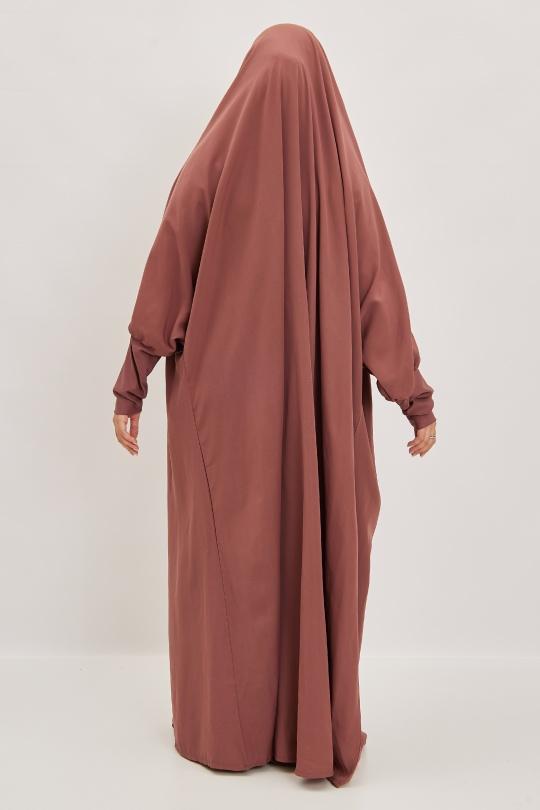 Abaya Femme Gris clair SILVER FASHION 7067 Efashion Paris