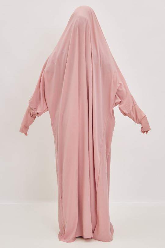 Abaya Femme Gris clair SILVER FASHION 7067 Efashion Paris