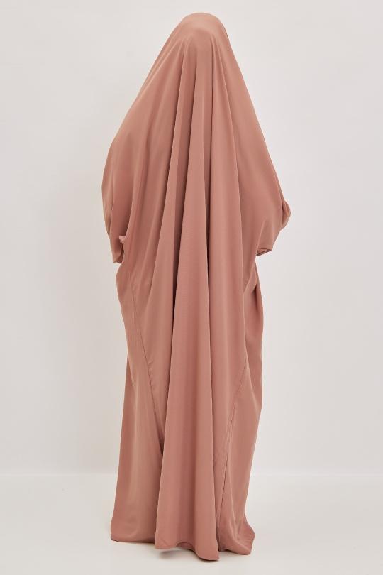 Abaya Femme Gris clair SILVER FASHION 7067 Efashion Paris