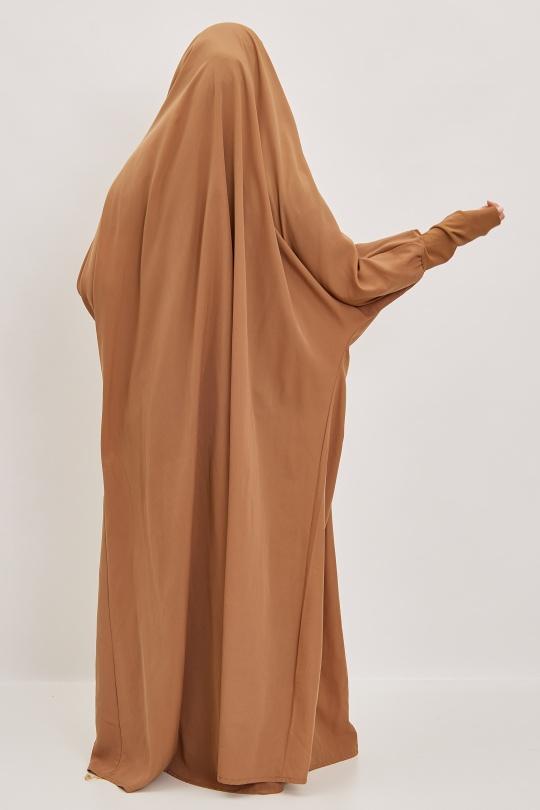 Abaya Femme Gris clair SILVER FASHION 7067 Efashion Paris