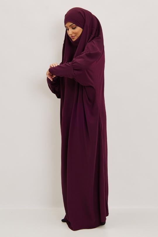 Abaya Femme Gris clair SILVER FASHION 7067 Efashion Paris