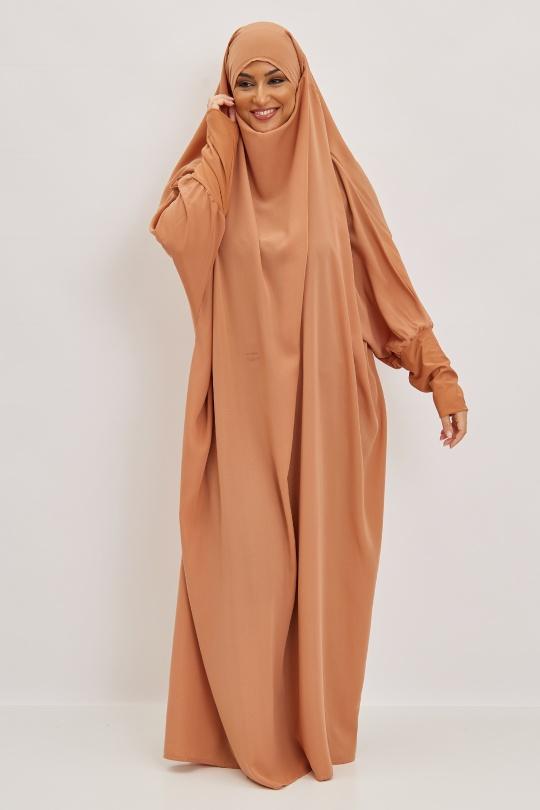 Abaya Femme Gris clair SILVER FASHION 7067 Efashion Paris
