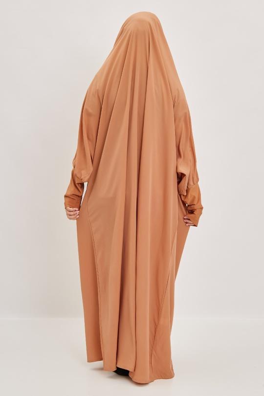 Abaya Femme Gris clair SILVER FASHION 7067 Efashion Paris