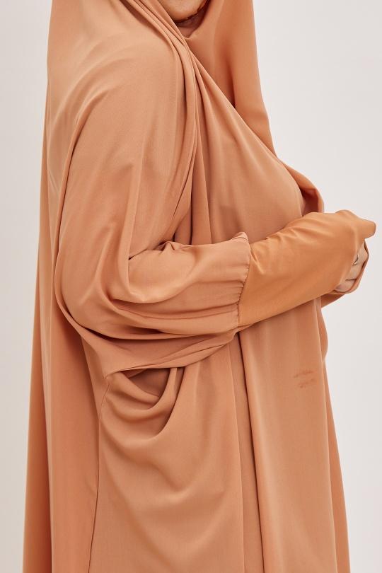 Abaya Femme Gris clair SILVER FASHION 7067 Efashion Paris