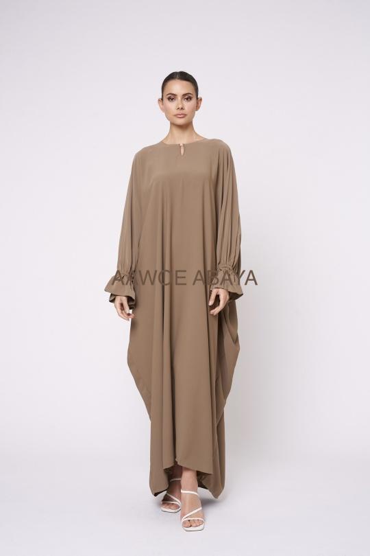 Abaya Femme Marron SILVER FASHION 2350 Efashion Paris