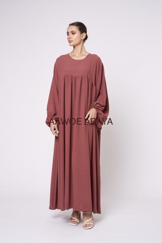 Abaya Femme Magenta SILVER FASHION 2338 Efashion Paris