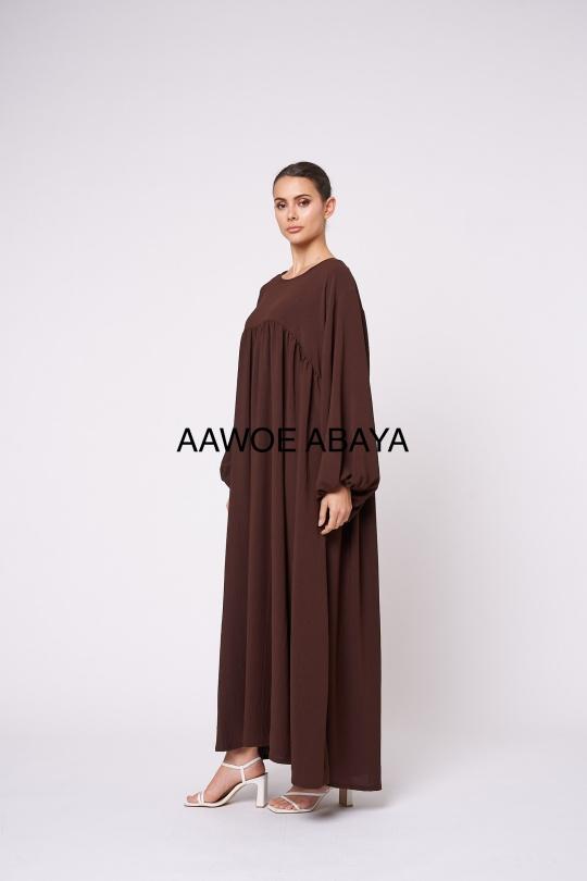 Abaya Femme Magenta SILVER FASHION 2338 Efashion Paris