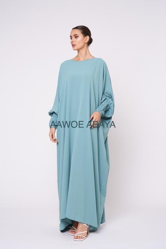 Abaya Femme Magenta SILVER FASHION 6182 Efashion Paris