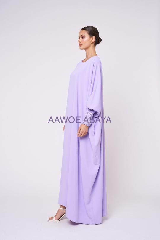 Abaya Femme Magenta SILVER FASHION 6182 Efashion Paris