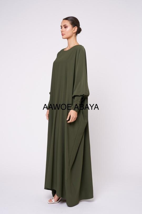 Abaya Femme Magenta SILVER FASHION 6182 Efashion Paris