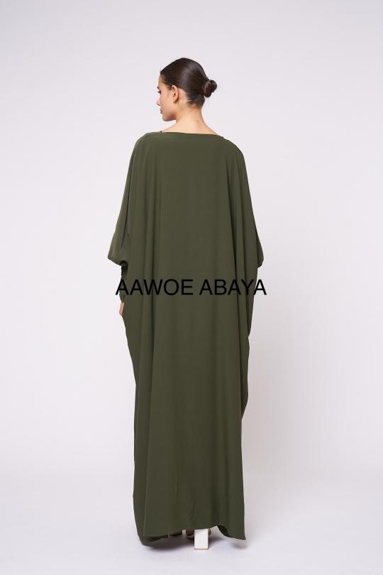 Abaya Femme Magenta SILVER FASHION 6182 Efashion Paris