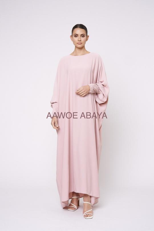 Abaya Femme Magenta SILVER FASHION 6182 Efashion Paris