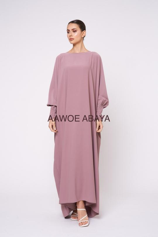 Abaya Femme Magenta SILVER FASHION 6182 Efashion Paris