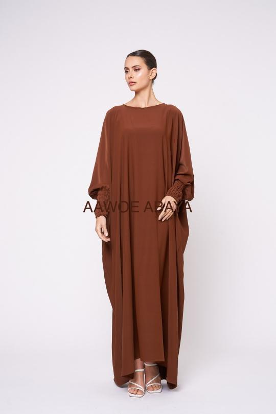 Abaya Femme Magenta SILVER FASHION 6182 Efashion Paris