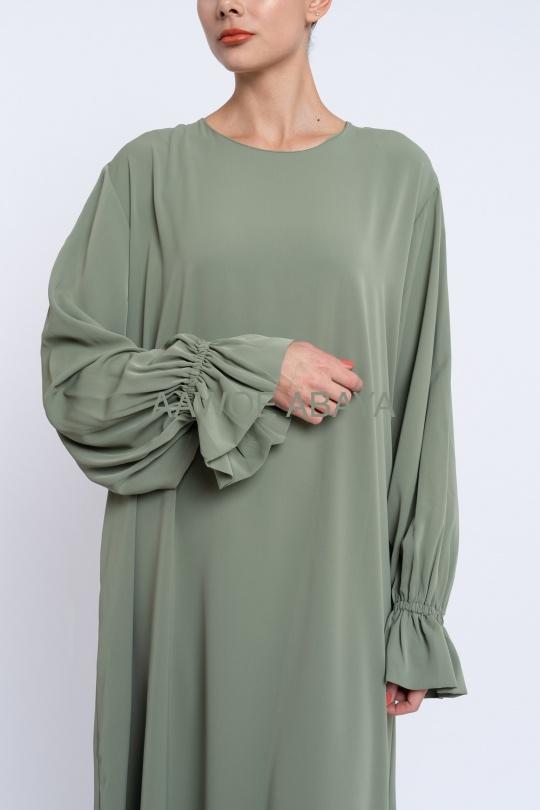 Abaya Femme Noir SILVER FASHION 2332 Efashion Paris
