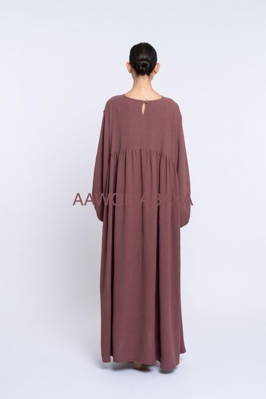 Abaya Femme Magenta SILVER FASHION 2338 Efashion Paris
