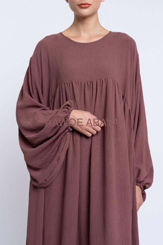 Abaya Femme Magenta SILVER FASHION 2338 Efashion Paris