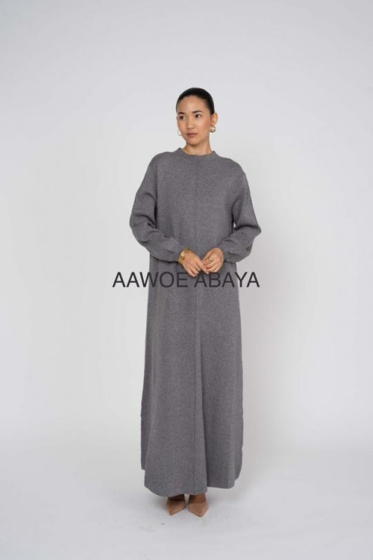 Abaya Femme Noir SILVER FASHION T2037 Efashion Paris