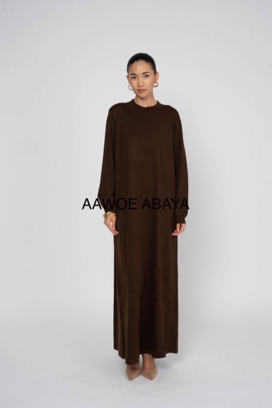 Abaya Femme Noir SILVER FASHION T8079 Efashion Paris
